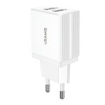 USAMS wall charger 2xUSB T24 2.1A white (only head) CC90TC01 (US-CC090)