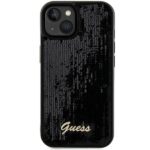 Guess GUHCP15SPSFDGSK iPhone 15 / 14 / 13 6.1" black hardcase Sequin Script Metal - imagine 3