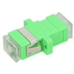 Extralink SC/APC | Adapter | Single mode, Simplex, transparent dust caps