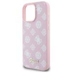 Guess GUHMP16XPGPYSP iPhone 16 Pro Max 6.9" pink hardcase Peony Script MagSafe - imagine 6