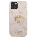 Guess GUHCP13M4GMRPI iPhone 13/ 14 / 15 6,1" pink hardcase 4G with ring stand - imagine 3