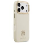 Case Guess Grained Strass Logo MagSafe for iPhone 17 Pro beige - imagine 4