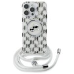 Karl Lagerfeld KLHMP16LHCKCKLCT iPhone 16 Pro 6.3" transparent hardcase IML Crossbody Monogram - imagine 2