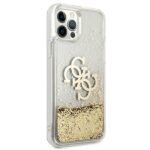 Guess GUHCP12LLG4GGO iPhone 12 Pro Max 6,7" gold hardcase 4G Big Liquid Glitter - imagine 4