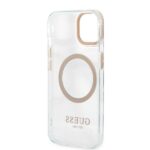 Guess GUHMP13MHTRMD iPhone 13 / 14 / 15 6.1" gold hard case Metal Outline Magsafe - imagine 7