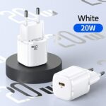 USAMS Wall Charger 1xUSB-C T36 mini 20W + USB-C to Lightning cable white PD3.0 Fast Charging XFKXLOG - imagine 7