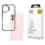3MK SatinArmor+ Case iPhone 16 6.1" green Military Grade