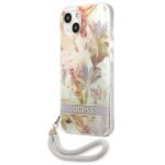 Guess GUHCP13SHFLSU iPhone 13 mini 5,4" purple hardcase Flower Strap - imagine 2