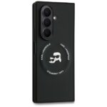 Case Karl Lagerfeld Karl&Choupette Logo  MagSafe for Samsung Galaxy Z Fold7 black - imagine 5