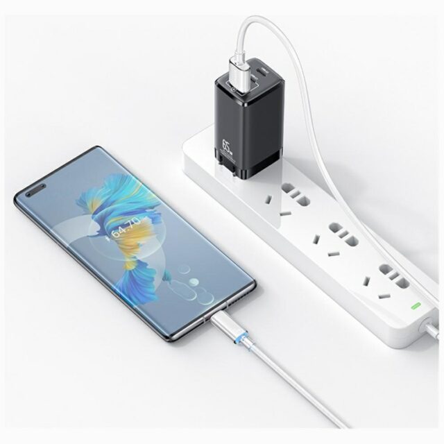 Cable USAMS Cloud Series US-SJ658 6A USB-A to USB-C 1.2m white - imagine 9