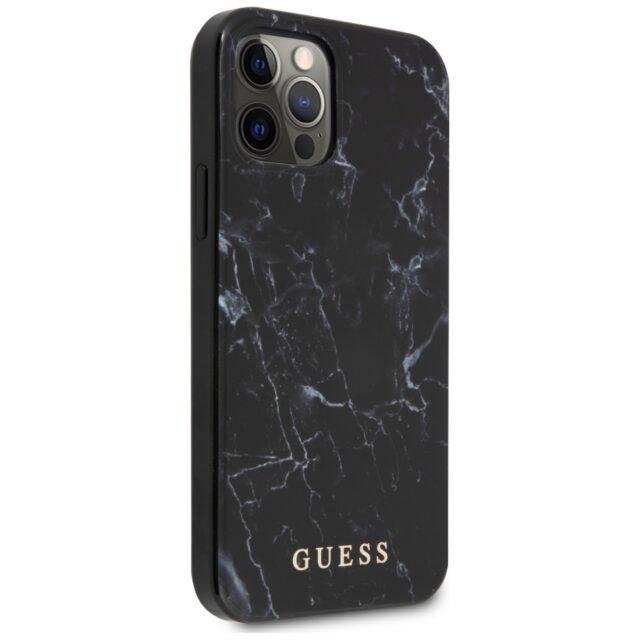 Guess GUHCP12LPCUMABK iPhone 12 Pro Max 6,7" black hardcase Marble - imagine 4