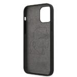 Karl Lagerfeld KLHCP12LSLFKBK iPhone 12 Pro Max  6,7" hardcase black Silicone Iconic - imagine 7