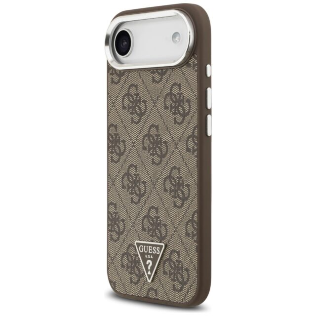 Case Guess 4G Triangle Logo MagSafe for iPhone Air brown - imagine 2
