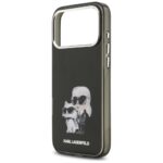 Karl Lagerfeld IML Aquarelle Karl & Choupette & Logo MagSafe Case for iPhone 17 Pro Max Black - imagine 6