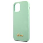 Guess GUHCP12MLSLMGGN iPhone 12/12 Pro 6,1" green hardcase Metal Logo Script - imagine 6
