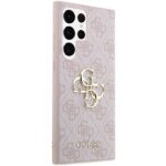 Guess GUHCS24L4GMGPI S24 Ultra S928 pink hardcase 4G Big Metal Logo - imagine 4
