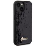 Guess GUHCP14SPSFDGSK iPhone 14 / 15 / 13 6.1" black hardcase Sequin Script Metal - imagine 4