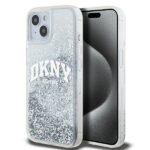DKNY DKHCP15SLBNAET iPhone 15 / 14 / 13 6.1" white hardcase Liquid Glitter Big Logo