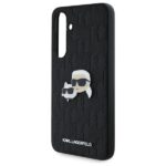 Karl Lagerfeld KLHCS24FEPGKLKCPK Sam S24 FE S721 black hardcase Monogram Karl&Chaoupette Head Pin - imagine 6