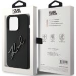 Karl Lagerfeld KLHCP15XSKSBMCK iPhone 15 Pro Max 6.7" black hardcase Silicone Karl Script - imagine 8