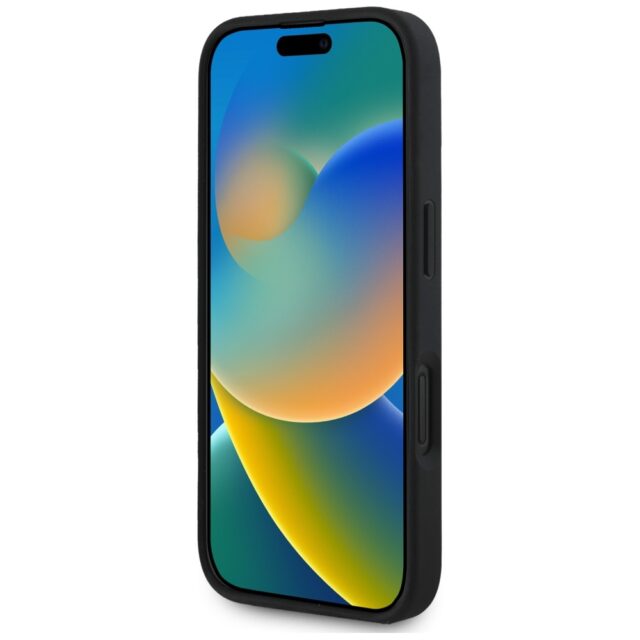 Case Guess Grained Big 4G Logo Small Classic Logo for iPhone 16 black - imagine 5