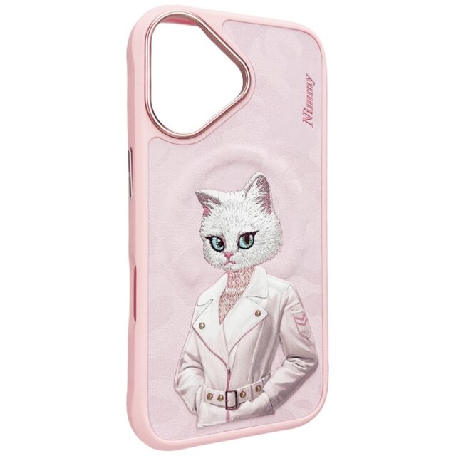 Case Nimmy Magnetic fashion cute pet     MagSafe for iPhone 16 pink - imagine 4