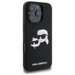 Karl Lagerfeld KLHMP16XSKCHPPLK iPhone 16 Pro Max 6.9" black hardcase Silicone Double Heads Pr - imagine 4