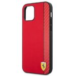 Ferrari FESAXHCP12LRE iPhone 12 Pro Max 6,7" red hardcase On Track Carbon Stripe - imagine 6