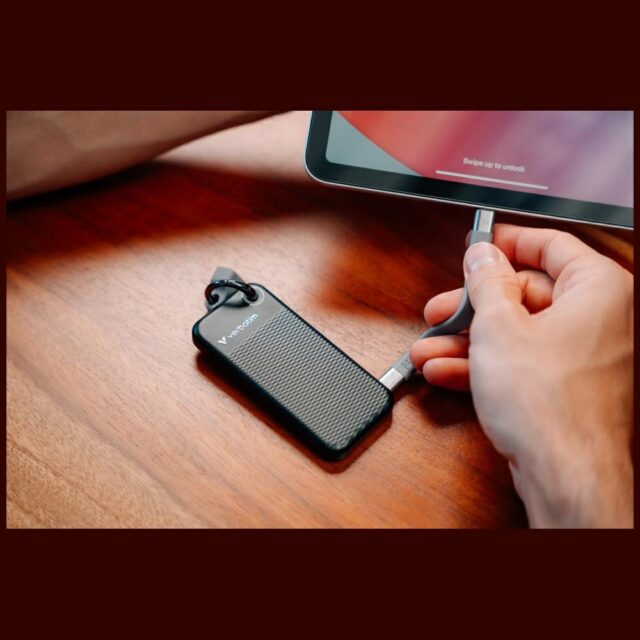 Verbatim Drive SSD 1TB - key ring with cable USB 3.2 gen.2 black-grey 32190 - imagine 6