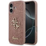 Guess Fixed Glitter Big 4G Case for iPhone 17 Pink