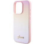 Guess GUHCP14XPSAIRSP iPhone 14 Pro Max 6.7" pink hardcase Saffiano Iridescent Script - imagine 6