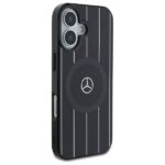 Mercedes MEHMP16S23HRSK iPhone 16 6.1" black hardcase MB Double Layer Crossed Lines MagSafe - imagine 4