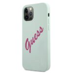 Guess GUHCP12MLSVSBF iPhone 12/12 Pro 6,1" blue fuschia hardcase Silicone Vintage - imagine 2