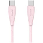 Cable USAMS Green Series SJ716 60W USB-C to USB-C 1m pink