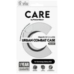 CARE by PanzerGlass Flagship Urban Combat Black QI Case for Samsung Galaxy S25 Transparent - imagine 4
