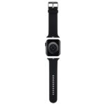 Karl Lagerfeld Strap KLAWLSLKCNK Apple Watch 42/44/45/49mm black strap 3D Rubber Karl&Choupett - imagine 2