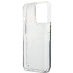 Guess GUHCP13XLFLSB iPhone 13 Pro Max 6,7" blue hardcase Flower Liquid Glitter - imagine 7