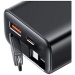 Wall charger USAMS Xiang Series CC296 30W 1xUSB-C 1xUSB-A + USB-C cable black - imagine 4