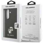 Case Karl Lagerfeld Saffiano Karl&Choupette Pin for Samsung Galaxy Z Fold7 black - imagine 8