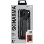 Skinarma Helio Case for iPhone 17 Pro Max Magnetic Charging + Grip Stand Graphite - imagine 5