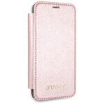 Guess GUFLBKPXIGLTRG iPhone X/Xs rose gold book Iridescent - imagine 4