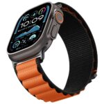 Pasek Spigen WBF1 do Apple Watch          6/7/8/9/10/11/SE/SE 3/Ultra 1/Ultra 2 44/45/46/49mm czarno-pomarańczowy - imagine 7