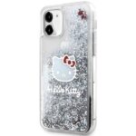 Hello Kitty HKHCN61LIKHET iPhone 11 / Xr 6.1" silver hardcase Liquid Glitter Charms Kitty Hea - imagine 2