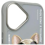 Nimmy case iPhone 16 6.1" gray Glasses Cool Dog - imagine 5