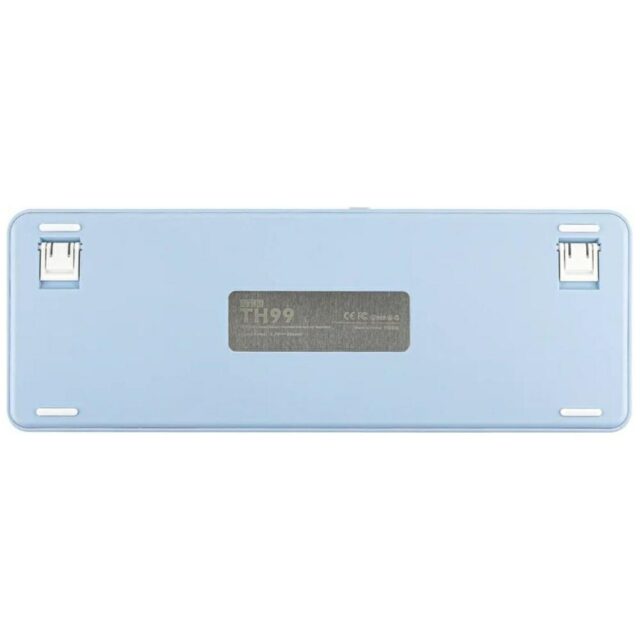 Mechanical keyboard Epomaker TH99 Creamy Jade Switch white-blue - imagine 9
