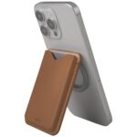 Magnetic wallet UNIQ Lyden Evo stand phone caramel - imagine 2