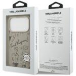 Karl Lagerfeld Grained Pattern & Logo MagSafe Case for iPhone 17 Pro Gray - imagine 8