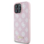 Guess GUHMP16LPGPYSP iPhone 16 Pro 6.3" pink hardcase Peony Script Logo MagSafe - imagine 2