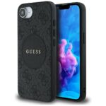 Case Guess 4G Circle Classic Logo MagSafe for iPhone 16e black