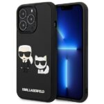 Karl Lagerfeld KLHCP13L3DRKCK iPhone 13 Pro / 13 6,1" black hardcase Karl&Choupette Ikonik 3D